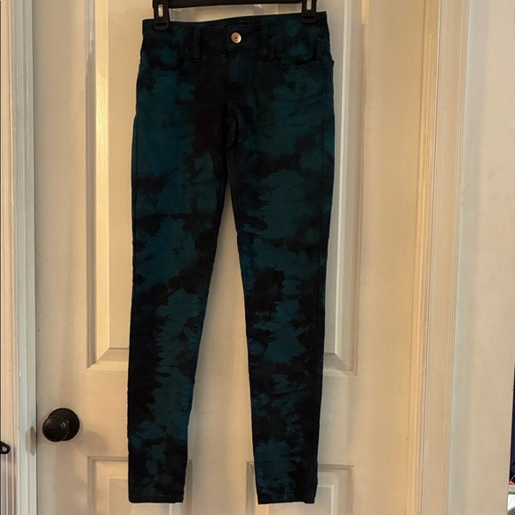 American Eagle Outfitters Denim - American Eagle Outfitters Teal and Black Jeans